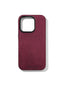 iPhone 15 Case Alcantara - Timexout - Burgundy