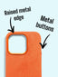 iPhone 16 Case Alcantara - Timexout - Metal Buttons